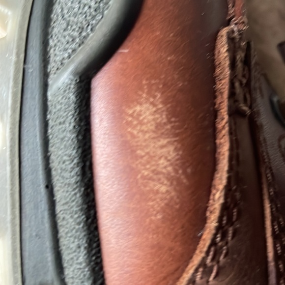 Ecco Mens 40/9 tan leather hiking shoes main image 8